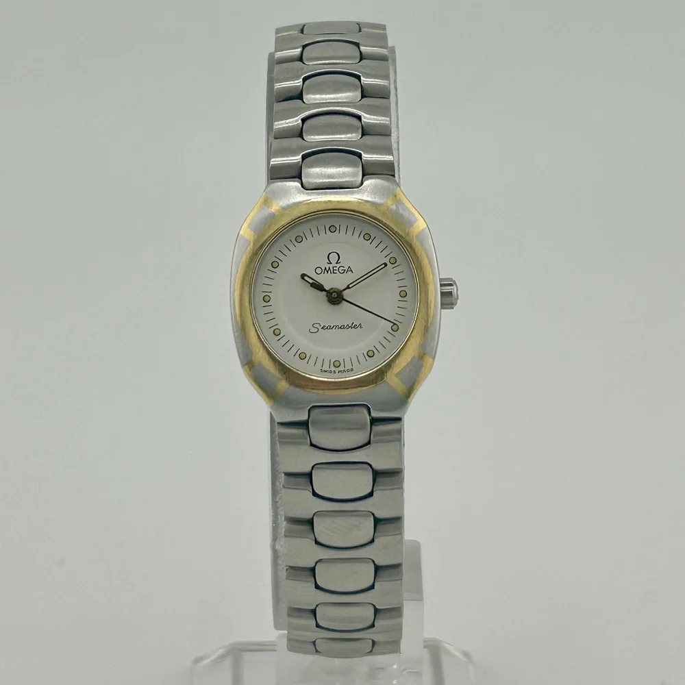 OMEGA SEAMASTER POLARIS 22M YELLOW GOLD STAINLESS STEEL WOMEN'S